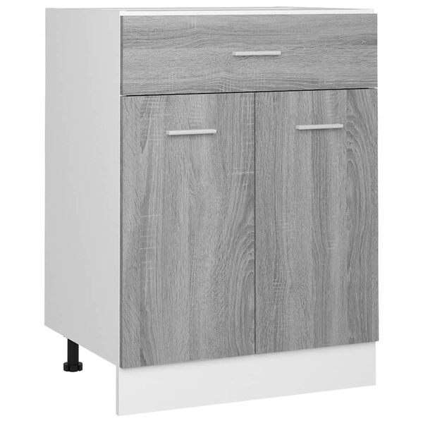 vidaXL Έπιπλο Με Συρτάρι Lyon Γκρι Sonoma 60x46x81,5 εκ. Επεξεργ. Ξύλο