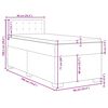 vidaXL &Kappa;&rho;&epsilon;&beta;ά&tau;&iota; Boxspring &mu;&epsilon; &Sigma;&tau;&rho;ώ&mu;&alpha; &Sigma;&kappa;&omicron;ύ&rho;&omicron; &Pi;&rho;ά&sigma;&iota;&nu;&omicron; 90x190 &epsilon;&kappa;. &Beta;&epsilon;&lambda;&omicron;ύ&delta;&iota;&nu;&omicron;