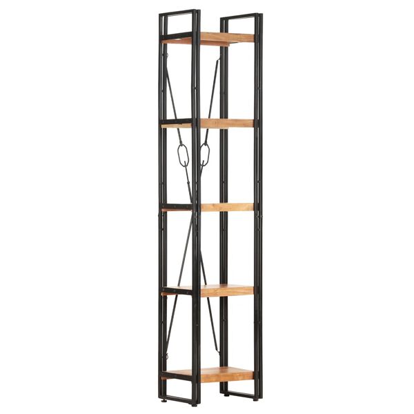 vidaXL Βιβλιοθήκη με 5 Επίπεδα 40 x 30 x 180 εκ. Μασίφ Ξύλο Ακακίας
