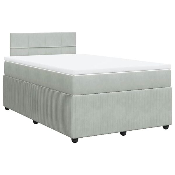 vidaXL &Kappa;&rho;&epsilon;&beta;ά&tau;&iota; Boxspring &mu;&epsilon; &Sigma;&tau;&rho;ώ&mu;&alpha; &Alpha;&nu;&omicron;&iota;&chi;&tau;ό &Gamma;&kappa;&rho;&iota; 120x200 &epsilon;&kappa;. &Beta;&epsilon;&lambda;&omicron;ύ&delta;&iota;&nu;&omicron;