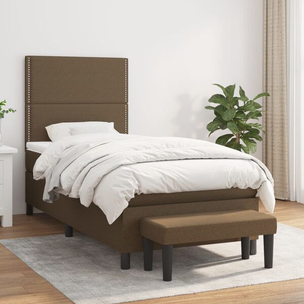 vidaXL &Kappa;&rho;&epsilon;&beta;ά&tau;&iota; Boxspring &mu;&epsilon; &Sigma;&tau;&rho;ώ&mu;&alpha; &Sigma;&kappa;&omicron;ύ&rho;&omicron; &Kappa;&alpha;&phi;έ 90x200 &epsilon;&kappa;. &Upsilon;&phi;&alpha;&sigma;&mu;ά&tau;&iota;&nu;&omicron;