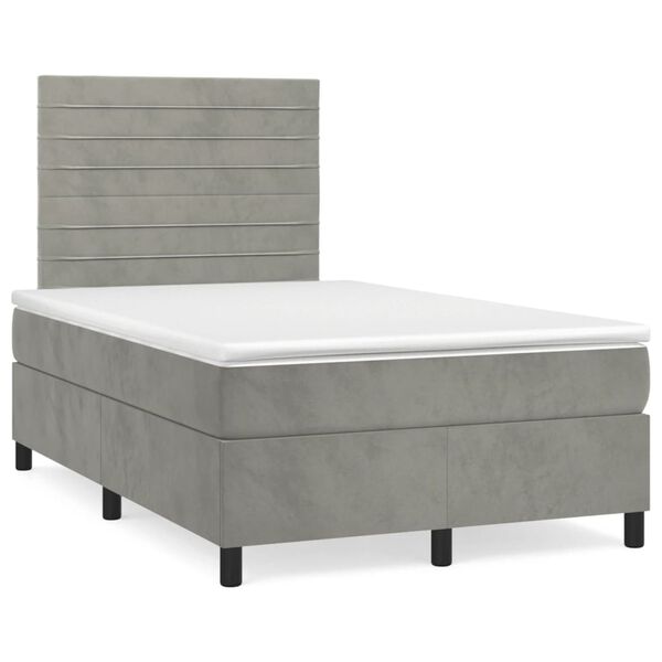 vidaXL &Kappa;&rho;&epsilon;&beta;ά&tau;&iota; Boxspring &mu;&epsilon; &Sigma;&tau;&rho;ώ&mu;&alpha; &Alpha;&nu;&omicron;&iota;&chi;&tau;ό &Gamma;&kappa;&rho;&iota; 120x190 &epsilon;&kappa;. &Beta;&epsilon;&lambda;&omicron;ύ&delta;&iota;&nu;&omicron;