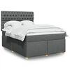 vidaXL &Kappa;&rho;&epsilon;&beta;ά&tau;&iota; Boxspring &mu;&epsilon; &Sigma;&tau;&rho;ώ&mu;&alpha; &Sigma;&kappa;&omicron;ύ&rho;&omicron; &Gamma;&kappa;&rho;&iota; 140x190 &epsilon;&kappa;. &Upsilon;&phi;&alpha;&sigma;&mu;ά&tau;&iota;&nu;&omicron;