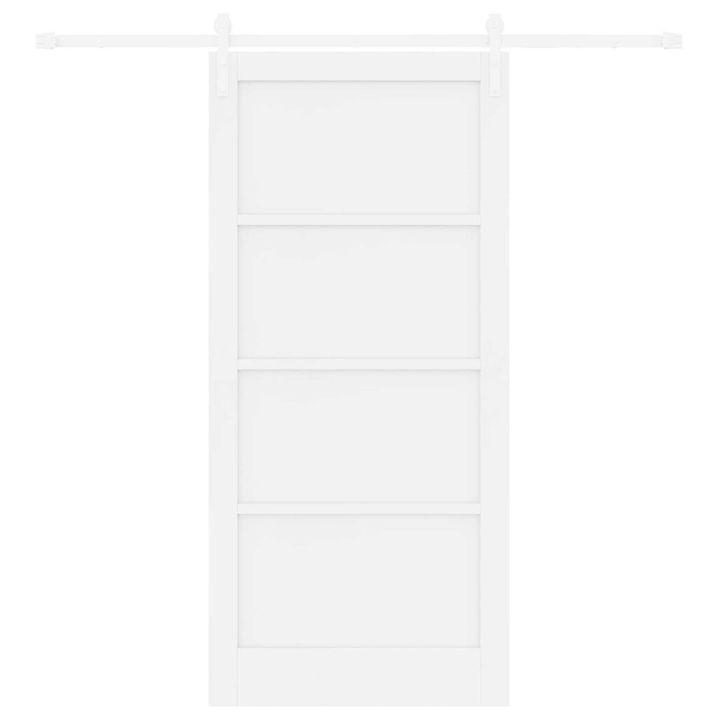 vidaXL Συρόμενη Πόρτα Λευκό 93 x 202 cm