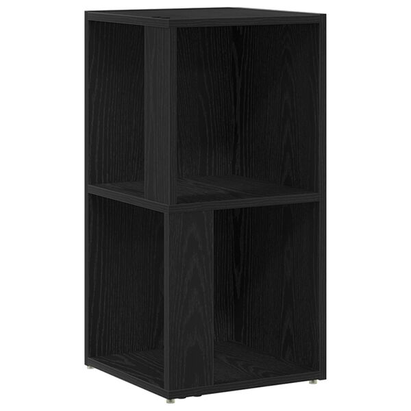 vidaXL Γωνιακά ράφια Μαύρη δρυς 33 x 33 x 67 cm Επεξεργασμένο ξύλο