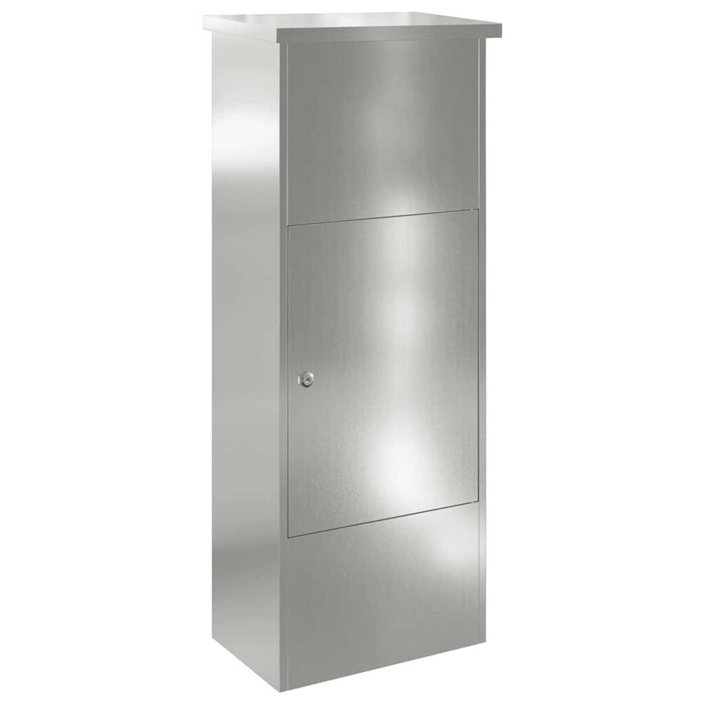 vidaXL Θυρίδα Πακέτων Μαύρο 44.5 x 29 x 110.5 εκ Γαλβανισμένος χάλυβας