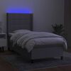 vidaXL &Kappa;&rho;&epsilon;&beta;ά&tau;&iota; Boxspring &mu;&epsilon; &Sigma;&tau;&rho;ώ&mu;&alpha; & LED &Alpha;&nu;.&Gamma;&kappa;&rho;&iota; 80x200 &epsilon;&kappa;. &Upsilon;&phi;&alpha;&sigma;&mu;ά&tau;&iota;&nu;&omicron;