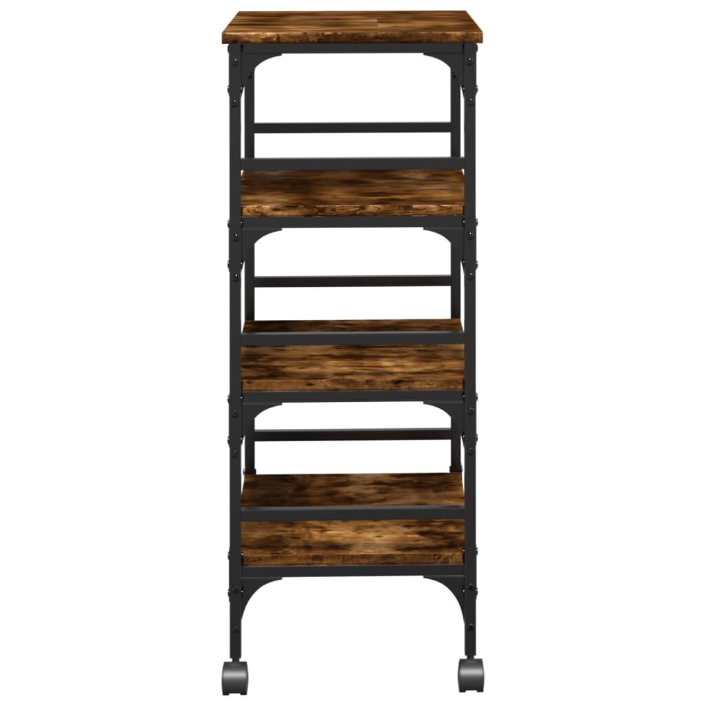 vidaXL Τρόλεϊ Κουζίνας Καπνιστή Δρυς 45x35x89,5 εκ Επεξεργασμένο Ξύλο