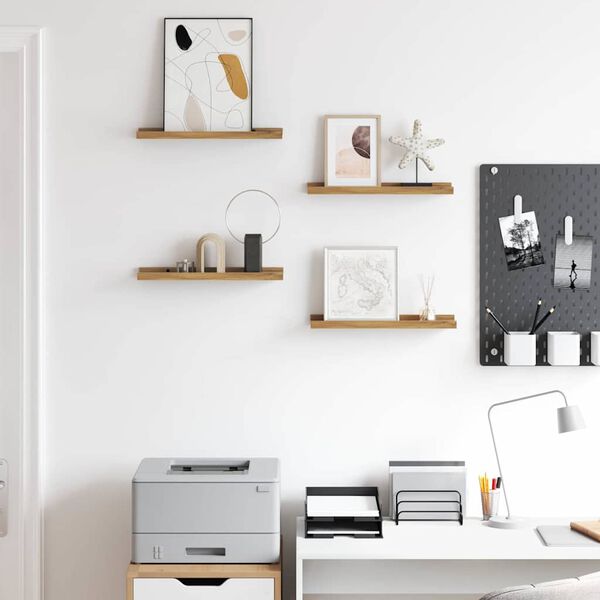 vidaXL &Rho;ά&phi;&iota; &Tau;&omicron;ί&chi;&omicron;&upsilon; &mu;&epsilon; &rho;ά&phi;&iota; 4 pcs &Kappa;&alpha;&phi;έ 40 x 9 x 3 cm &Epsilon;&pi;&epsilon;&xi;&epsilon;&rho;&gamma;&alpha;&sigma;&mu;έ&nu;&omicron; &xi;ύ&lambda;&omicron;