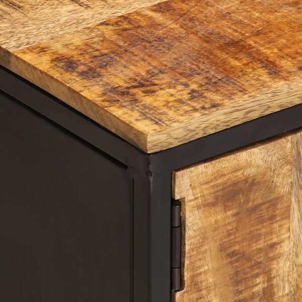 vidaXL Έπιπλο Τηλεόρασης 110x35x40 εκ. Ακατέργαστο Μασίφ Ξύλο Μάνγκο