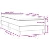 vidaXL Box Spring &kappa;&rho;&epsilon;&beta;ά&tau;&iota; &mu;&epsilon; &sigma;&tau;&rho;ώ&mu;&alpha; &sigma;&kappa;&omicron;ύ&rho;&omicron; &pi;&rho;ά&sigma;&iota;&nu;&omicron; 90x210&epsilon;&kappa;. &Beta;&epsilon;&lambda;&omicron;ύ&delta;&iota;&nu;&omicron;