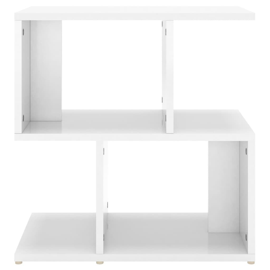 vidaXL Κομοδίνα 2 τεμ. Γυαλιστερό Λευκό 50x30x51,5 εκ. από Επεξ. Ξύλο