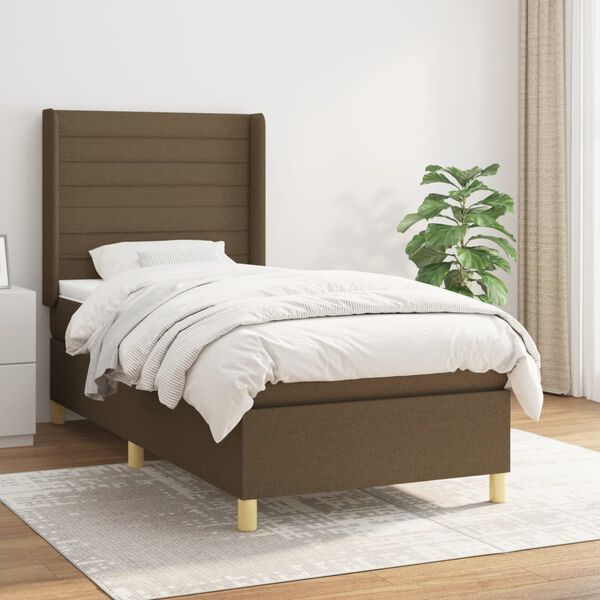 vidaXL &Kappa;&rho;&epsilon;&beta;ά&tau;&iota; Boxspring &mu;&epsilon; &Sigma;&tau;&rho;ώ&mu;&alpha; &Sigma;&kappa;&omicron;ύ&rho;&omicron; &Kappa;&alpha;&phi;έ 90x200 &epsilon;&kappa;. &Upsilon;&phi;&alpha;&sigma;&mu;ά&tau;&iota;&nu;&omicron;