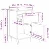 vidaXL Πλαϊνό γραφείο Παλαιό ξύλο 35 x 40 x 70 εκ. Επεξεργασμένο ξύλο