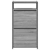 vidaXL Παπουτσοθήκη Γκρι Sonoma 60x34x112 εκ. από Επεξεργ. Ξύλο