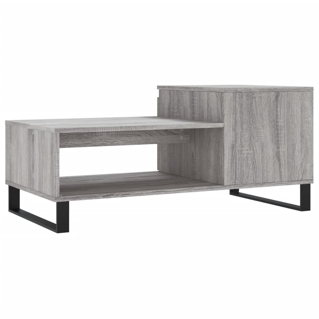 vidaXL Τραπεζάκι Σαλονιού Γκρι Sonoma 100x50x45 εκ. Επεξεργασμένο Ξύλο