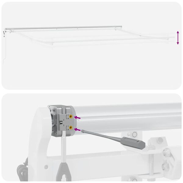 vidaXL Τέντα Πτυσσόμενη Αυτόματη Καφέ 400x300 εκ.