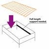 vidaXL Βάση κρεβατιού με λάμες Καφέ 120 x 190 cm Στερεό Ξύλο Μηλιάς
