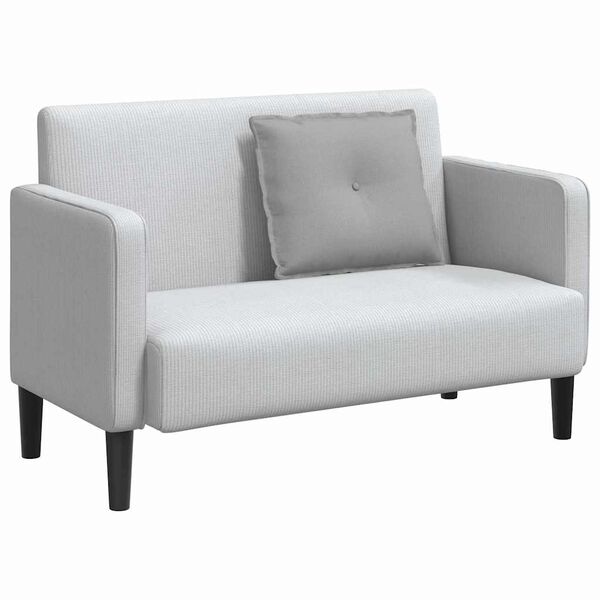 vidaXL Μαξιλάρι Πλάτης Σκίουρος Γκρί 60 x 19 x 50 εκ ύφασμα