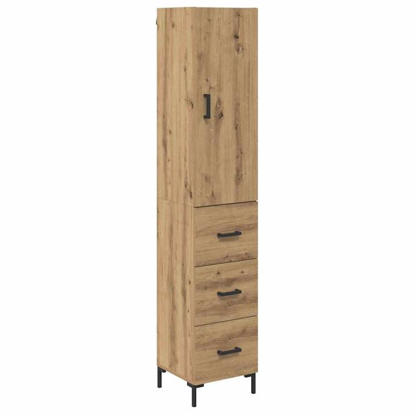 vidaXL Highboard Artisan Oak 69,5 x 34 x 180 &epsilon;&kappa;. &Epsilon;&pi;&epsilon;&xi;&epsilon;&rho;&gamma;&alpha;&sigma;&mu;έ&nu;&omicron; &xi;ύ&lambda;&omicron;