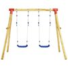 vidaXL Σετ Κούνιας Παιδικό 230 x 130 x 166 εκ. από Ξύλο Πεύκου