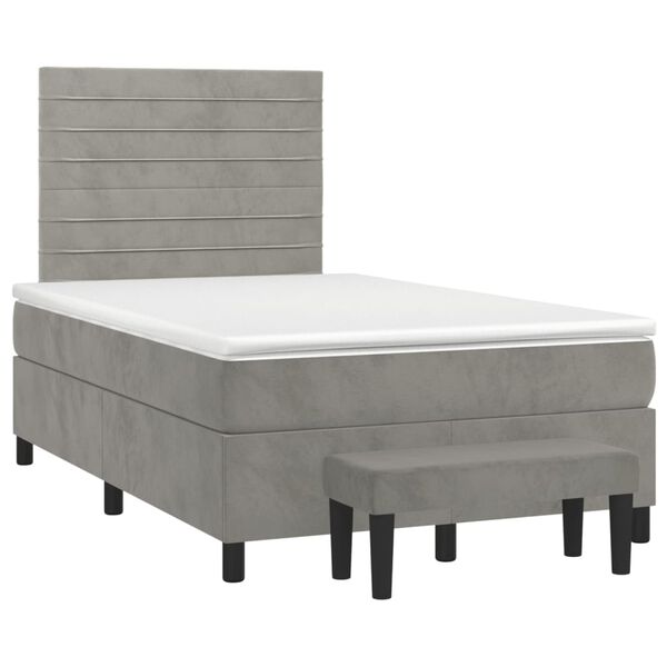 vidaXL &Kappa;&rho;&epsilon;&beta;ά&tau;&iota; Boxspring &mu;&epsilon; &Sigma;&tau;&rho;ώ&mu;&alpha; &Alpha;&nu;&omicron;&iota;&chi;&tau;ό &Gamma;&kappa;&rho;&iota; 120x190 &epsilon;&kappa;. &Beta;&epsilon;&lambda;&omicron;ύ&delta;&iota;&nu;&omicron;