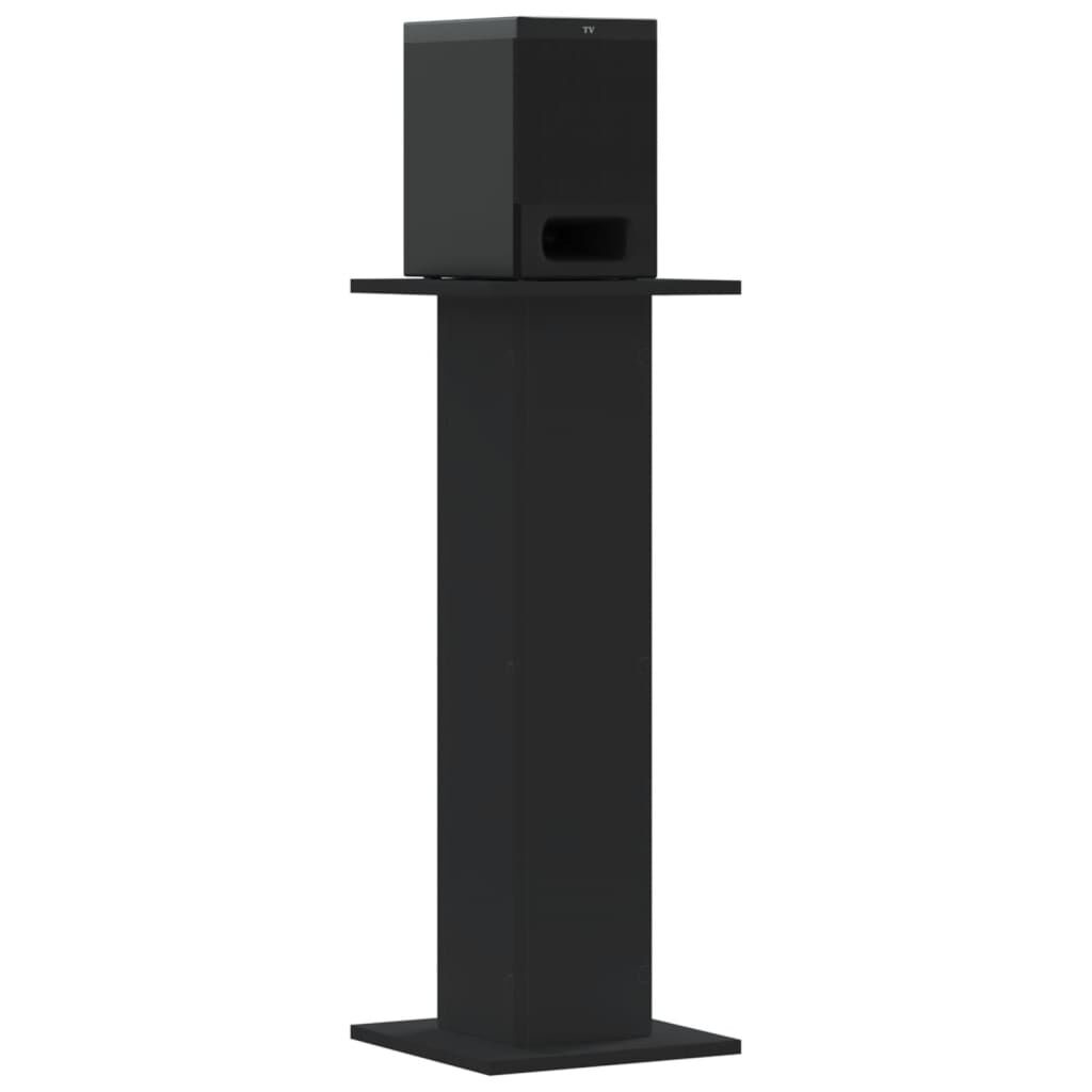 vidaXL Βάσεις Ηχείων 2 Τεμ. Μαύρες 30x30x95 εκ. Επεξ. Ξύλο