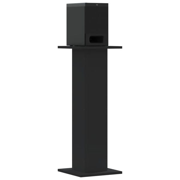 vidaXL Βάσεις Ηχείων 2 Τεμ. Μαύρες 30x30x95 εκ. Επεξ. Ξύλο