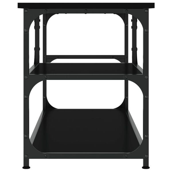 vidaXL Έπιπλο Τηλεόρασης Μαύρο 103x38x46,5 εκ. Επεξεργ. Ξύλο & Ατσάλι