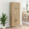 vidaXL Highboard Artisan Oak 69,5 x 34 x 180 &epsilon;&kappa;. &Epsilon;&pi;&epsilon;&xi;&epsilon;&rho;&gamma;&alpha;&sigma;&mu;έ&nu;&omicron; &xi;ύ&lambda;&omicron;