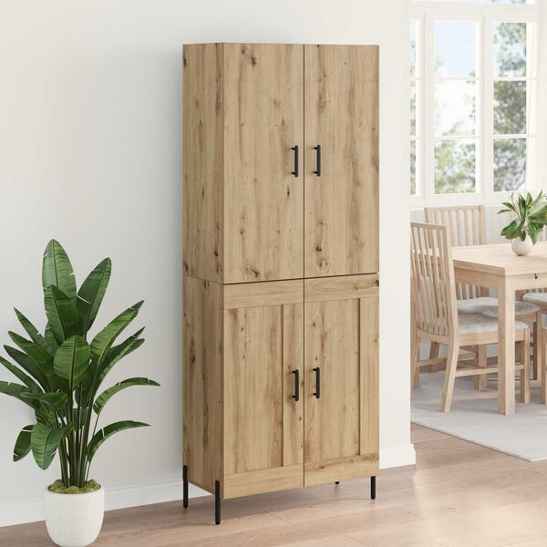 vidaXL Highboard Artisan Oak 69,5 x 34 x 180 &epsilon;&kappa;. &Epsilon;&pi;&epsilon;&xi;&epsilon;&rho;&gamma;&alpha;&sigma;&mu;έ&nu;&omicron; &xi;ύ&lambda;&omicron;