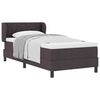 vidaXL Κρεβάτι box spring με στρώμα με στρώμα Σκούρο καφέ Σκούρο καφέ