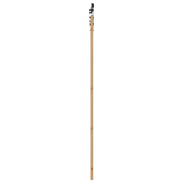 vidaXL Ολισθητή Πόρτα Καφέ 78 x 232 cm Ξύλο και μέταλλο
