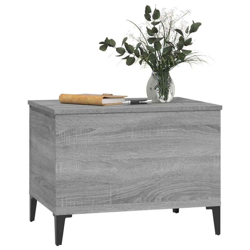 vidaXL Τραπεζάκι Σαλονιού Γκρι Sonoma 60x44,5x45εκ. Επεξεργασμένο Ξύλο