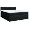 vidaXL &Kappa;&rho;&epsilon;&beta;ά&tau;&iota; Boxspring &mu;&epsilon; &Sigma;&tau;&rho;ώ&mu;&alpha; &Mu;&alpha;ύ&rho;&omicron; 200x200 &epsilon;&kappa;. &Upsilon;&phi;&alpha;&sigma;&mu;ά&tau;&iota;&nu;&omicron;