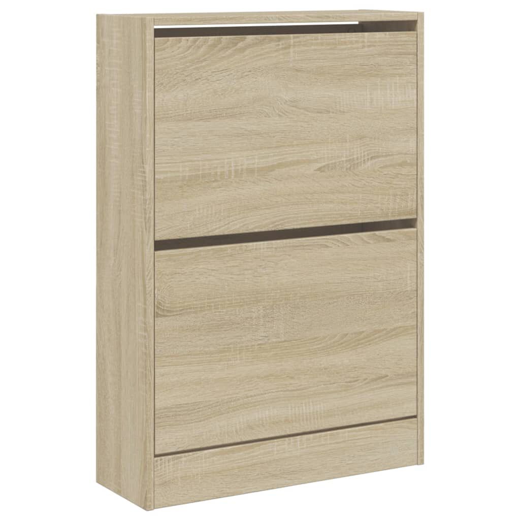 vidaXL Παπουτσοθήκη Sonoma Δρυς 60x21x87,5 εκ. από Επεξεργασμένο Ξύλο