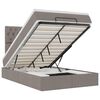 vidaXL &Omicron;&theta;&omega;&mu;&alpha;&nu;&iota;&kappa;ό &kappa;&rho;&epsilon;&beta;ά&tau;&iota; &mu;&epsilon; &sigma;&tau;&rho;ώ&mu;&alpha; & LEDs Taupe 120x190cm ύ&phi;&alpha;&sigma;&mu;&alpha;