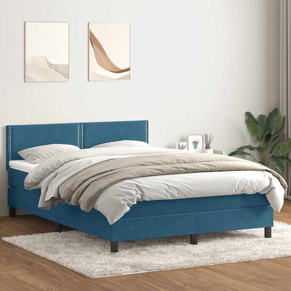 vidaXL &Kappa;&rho;&epsilon;&beta;ά&tau;&iota; Boxspring &mu;&epsilon; &Sigma;&tau;&rho;ώ&mu;&alpha; &Sigma;&kappa;&omicron;ύ&rho;&omicron; &Mu;&pi;&lambda;&epsilon; 140x210 &epsilon;&kappa;. &Beta;&epsilon;&lambda;&omicron;ύ&delta;&iota;&nu;&omicron;