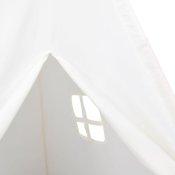 vidaXL Σκηνίτσα Teepee Λευκό 120 x 120 x 150 cm Υφάσμα, Πλαστικό