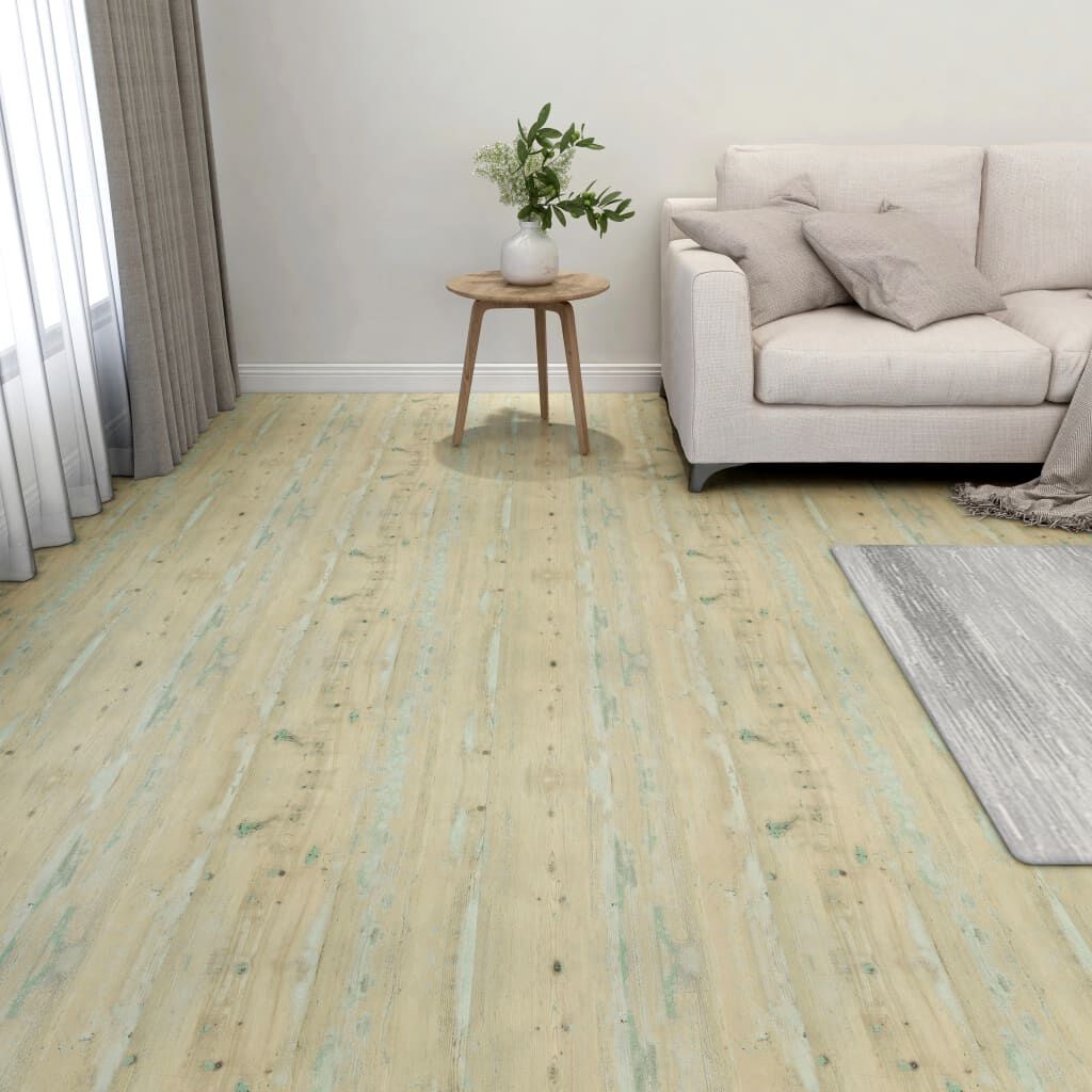 vidaXL Δάπεδο Αυτοκόλλητο Ανοιχτό Καφέ 20 τεμ. 1,86 μ² από PVC