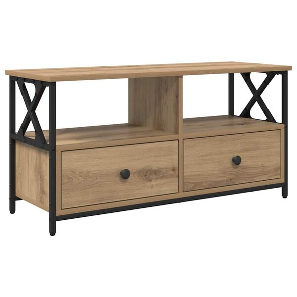vidaXL &Nu;&tau;&omicron;&upsilon;&lambda;ά&pi;&iota; TV &mu;&epsilon; &sigma;&upsilon;&rho;&tau;ά&rho;&iota; Artisan Oak 90 x 33 x 45 &epsilon;&kappa;