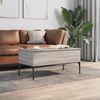 vidaXL Τραπεζάκι Σαλονιού Γκρι Sonoma 100x50x45 εκ Επεξ Ξύλο + Μέταλλο