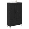 vidaXL Highboard Μαύρη Οξυά 69,5 x 31 x 115 εκ. Επεξεργασμένο ξύλο