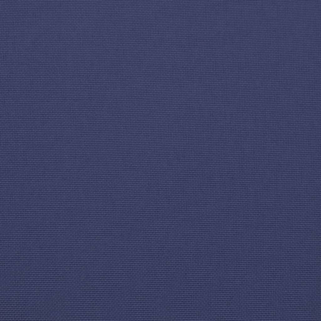 vidaXL Μαξιλάρι Παλέτας Σετ Ναυτικό Μπλε 70 x 40 x 12 εκ. Υφασμάτινο