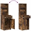 vidaXL Τραπέζι περιποίησης με συρτάρι 2 pcs Καφέ 78.5 x 41 x 135 εκ