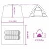 vidaXL Σκηνή Camping Γκρι και πορτοκαλί 275 x 230 x 140 εκ.