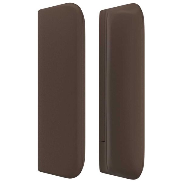 vidaXL Κεφαλάρι με Πτερύγια Καφέ 147x16x78/88 εκ. Συνθετικό Δέρμα