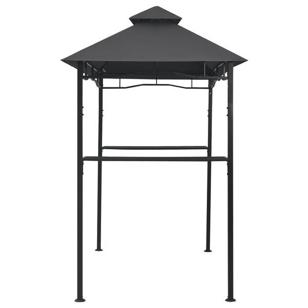 vidaXL Κιόσκι Ψησταριάς Ανθρακί 240 x 150 x 255 εκ. Ατσάλινο