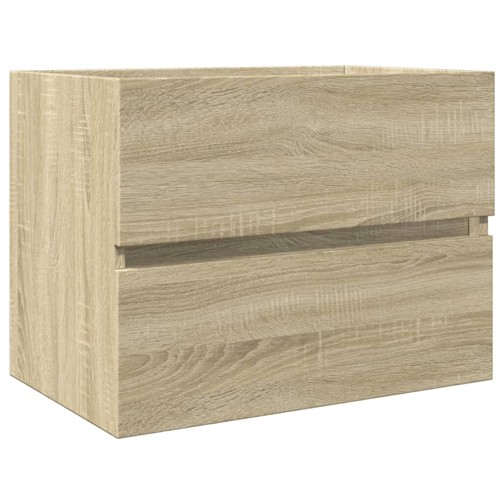 vidaXL Ντουλάπι Νιπτήρα Sonoma Δρυς 60x38,5x45 εκ. Επεξεργασμένο Ξύλο