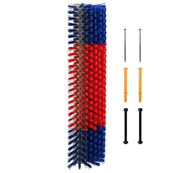 vidaXL Βούρτσες Βοοειδών Κόκκινο και μπλε 20 x 9 x 50 εκ.